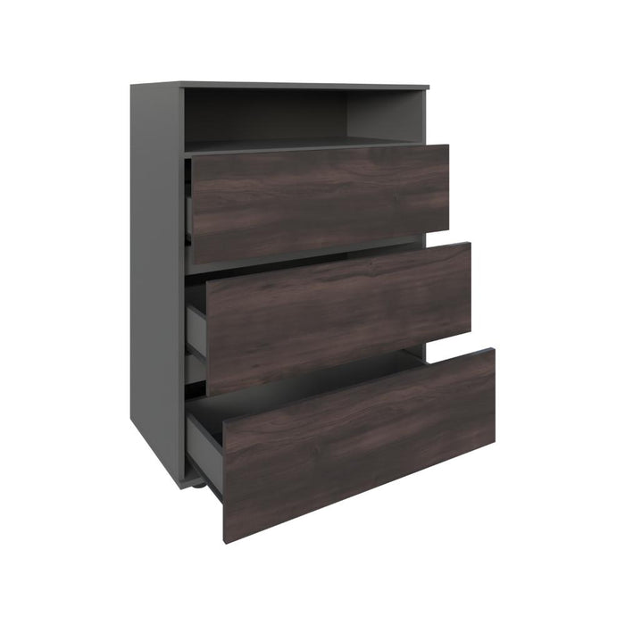 Organizador Apina, Wengue, con cuatro cajones deslizables