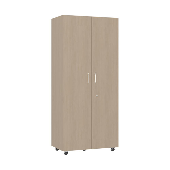 Closet Iker, Cartagena y Blanco, con Maletero y Rodachinas Para Su Fácil Desplazamiento
