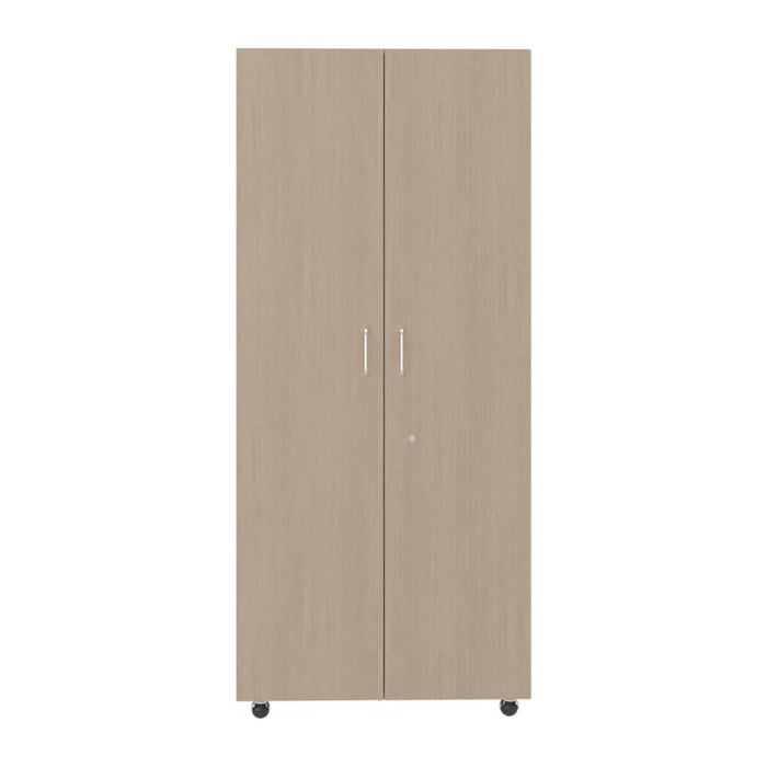Closet Iker, Cartagena y Blanco, con Maletero y Rodachinas Para Su Fácil Desplazamiento