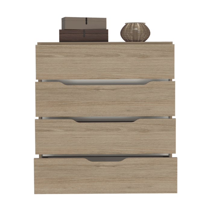 Organizador Zory, Beige y Blanco, con Cuatro Cajones