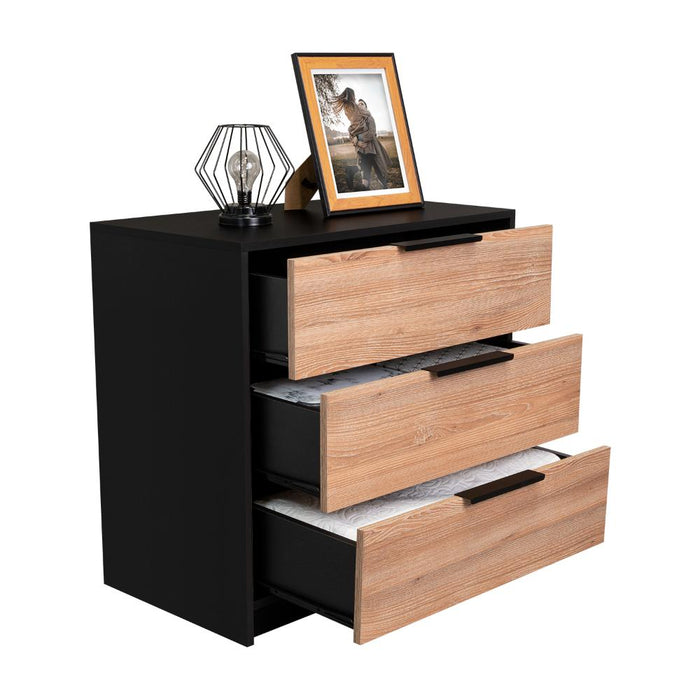 Organizador Wesley, Wengue y Miel, con tres Cajones ZF