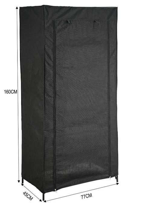 Clóset Organizador Tuco, Negro, de Tela, con Espacio para Organizar Ropa