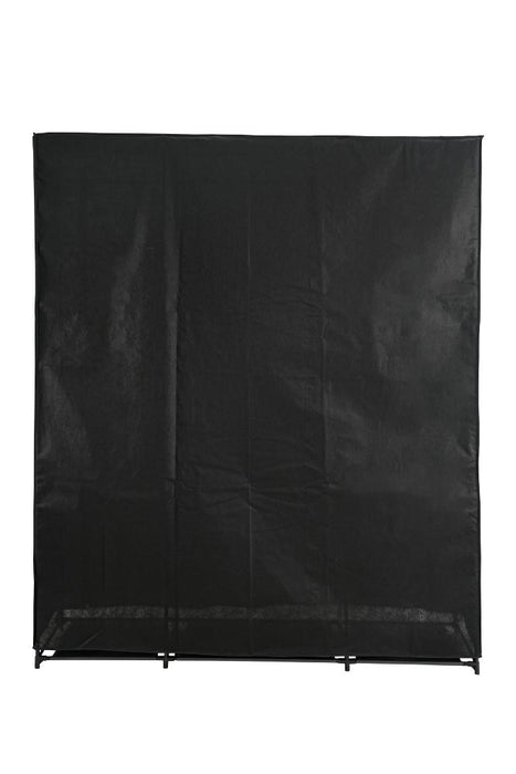Clóset Organizador Erba, Negro, en Tela con Variedad de Entrepaños Centrales