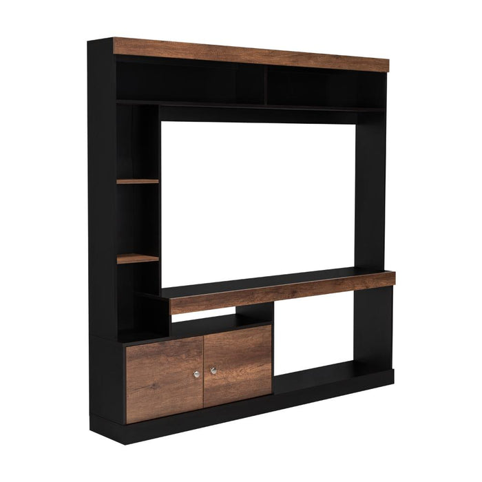 Mesa Para Tv Classic, Wengue y Avellana, Para Televisor de 55 Pulgadas