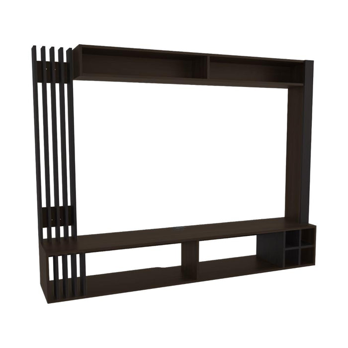 Panel de Tv Bremmen, Kronos Wengue y Kronos Nogal Europeo, tiene capacidad para tv hasta de 75" ZF