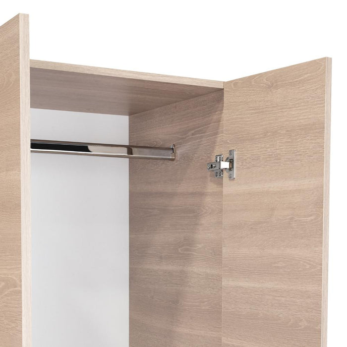 Closet Arkola, Humo y Blanco Duqueza, Con Dos Cajones Organizadores y Cuatro Puertas Abatibles