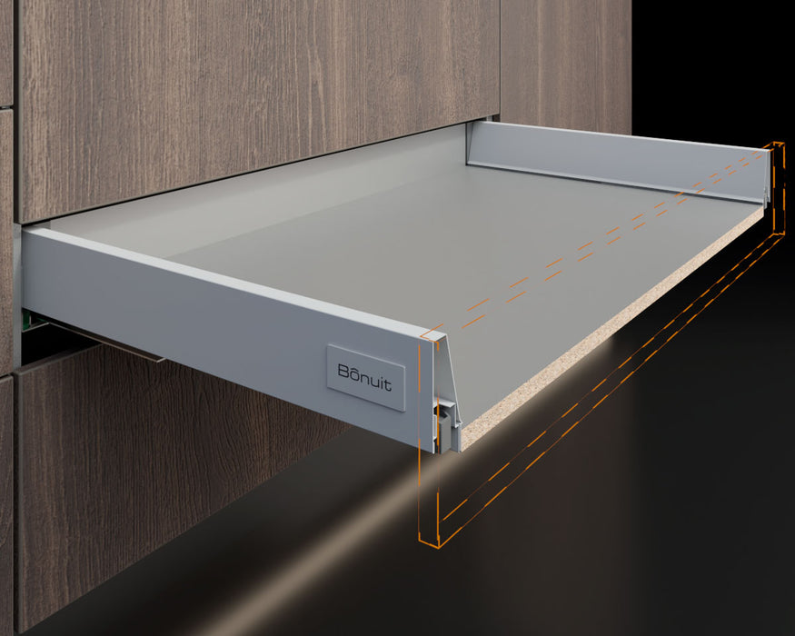 Costado metálico para cajón Bonuit MAX bajo