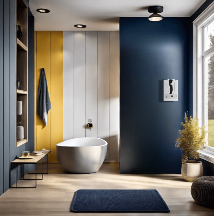 Calentador eléctrico instantáneo de agua, hasta 15 litros, bifásico/trifásico marca Smartec