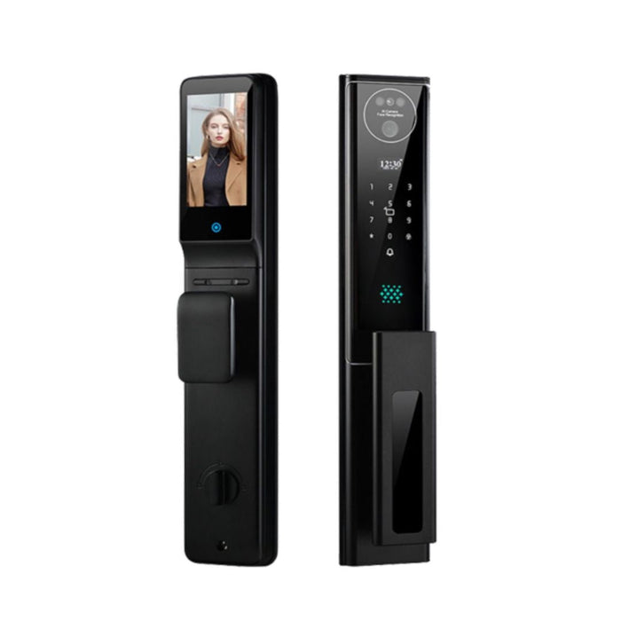 Cerradura inteligente motorizada reconocimiento facial y cámara X6 plus para exterior