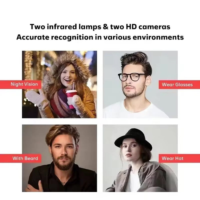 Cerradura inteligente motorizada reconocimiento facial y cámara K1 lite