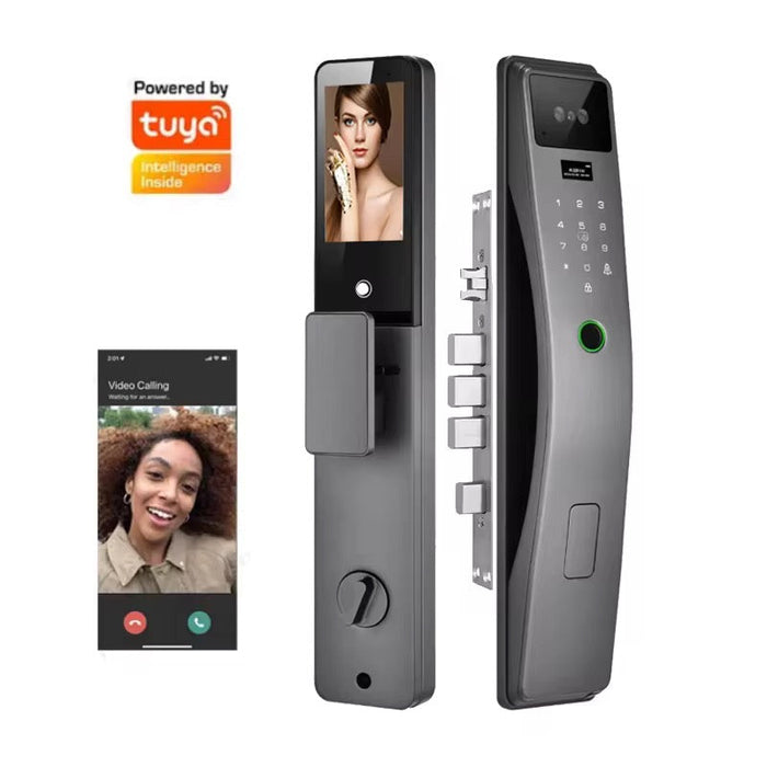 Cerradura inteligente motorizada con reconocimiento y camara videollamada P3 Pro