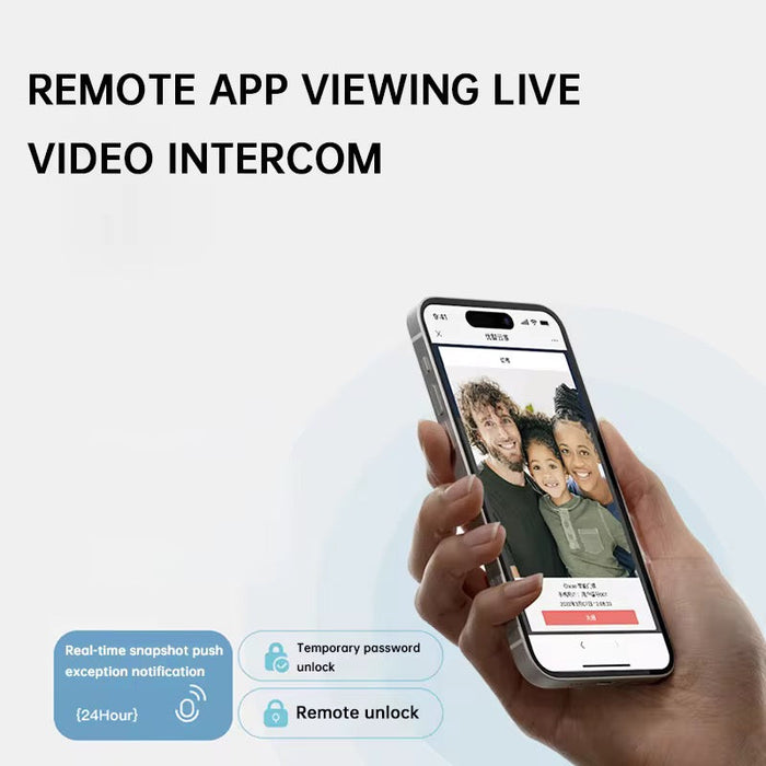 Cerradura inteligente motorizada con reconocimiento y camara videollamada P3 Pro
