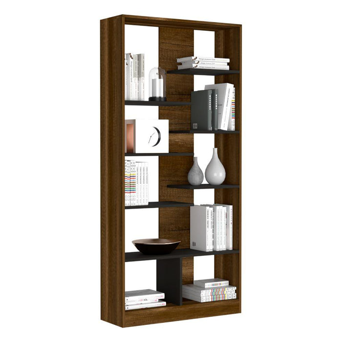 Biblioteca Clasic, Cobre y Wengue, con Diversidad de Entrepaños  ZF