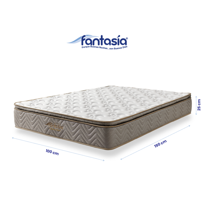 Colchón litium de 100x190 cm marca Fantasí marca Fantasía