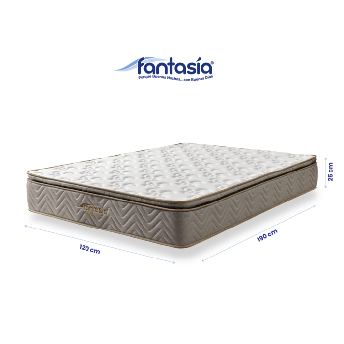 Colchón litium de 120x190 cm marca Fantasía marca Fantasía