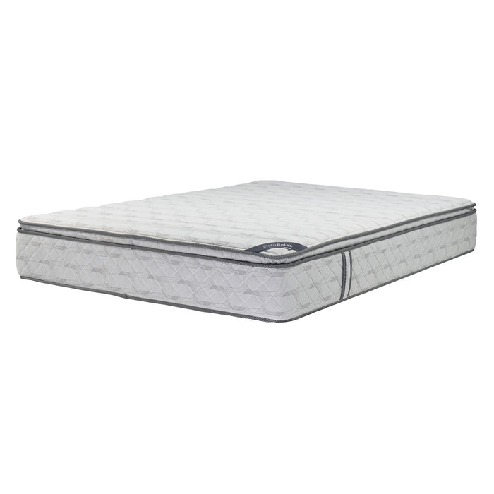 Colchón spring descanso real sencillo 100x190 cm + set almohada siliconada