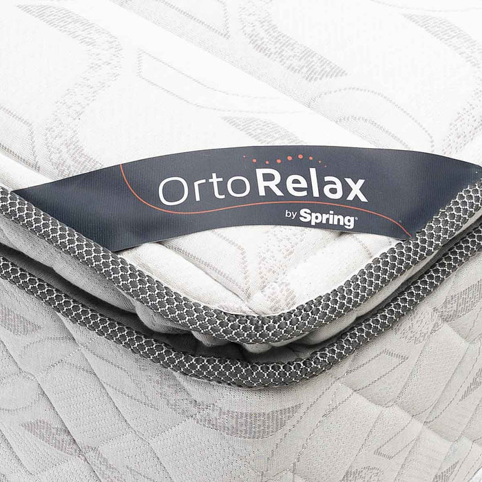 Colchón spring descanso real sencillo 100x190 cm + set almohada siliconada