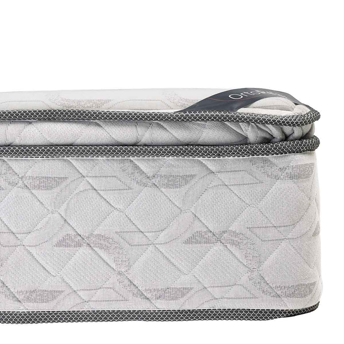 Colchón spring descanso real sencillo 100x190 cm + set almohada siliconada