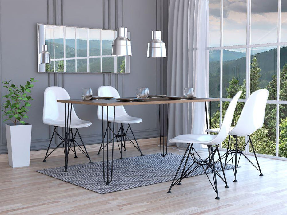 Mesa Para Comedor Lara, Miel, con Amplia Superficie, No Incluye Sillas