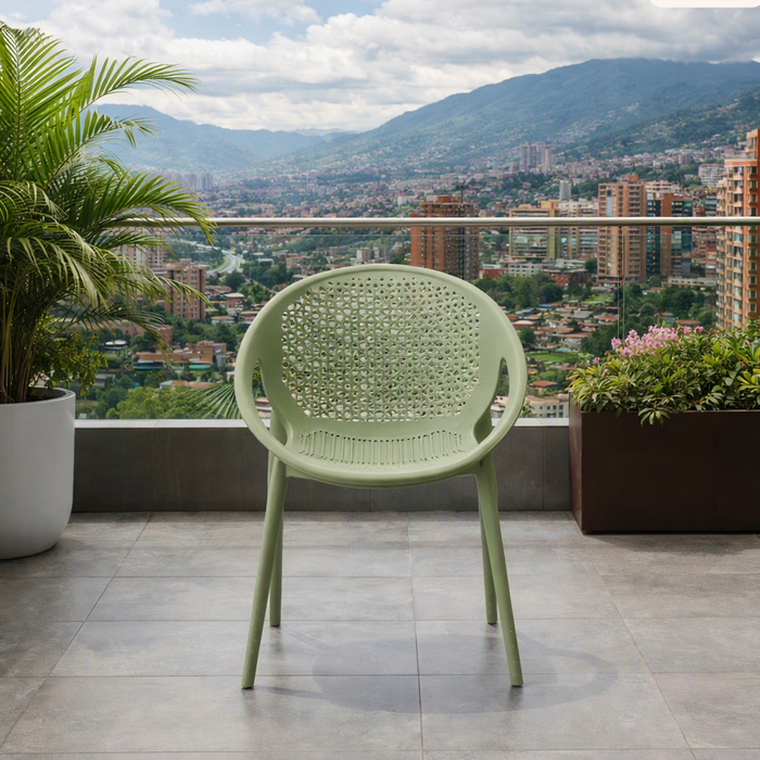 Silla Selva con Brazos, Color Verde, con Espaldar