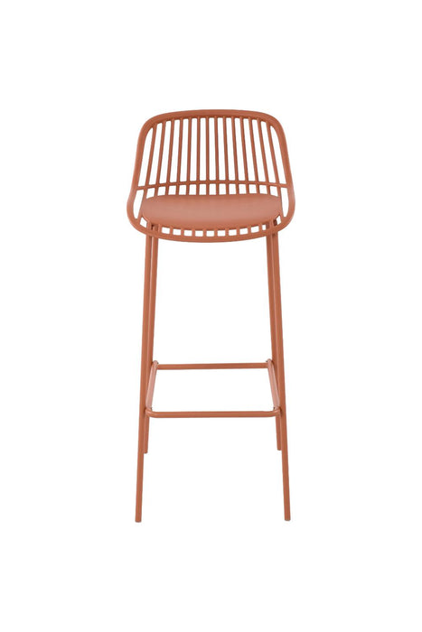 Silla para Bar Tulum, Color Terracota, Diseño Moderno