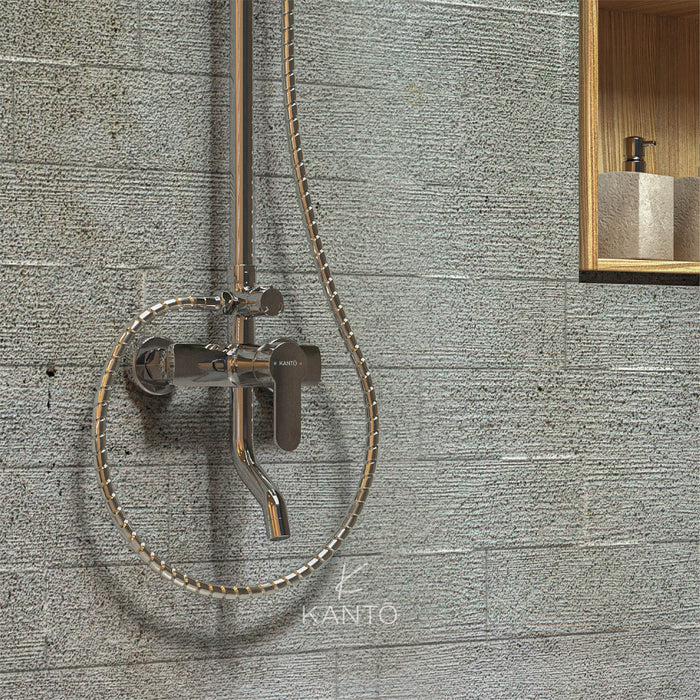 Columna de ducha Essential color cromo marca Kanto