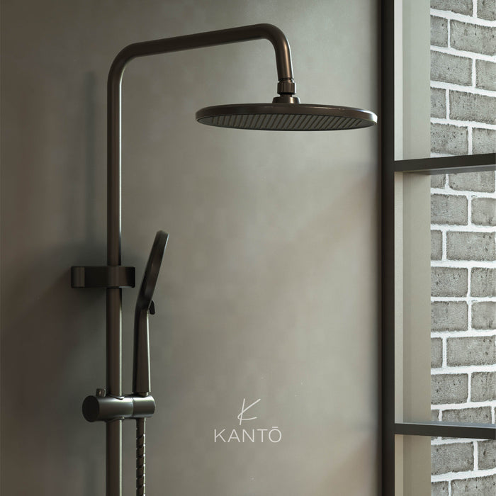 Columna de ducha ESSENTIAL gun grey marca Kanto