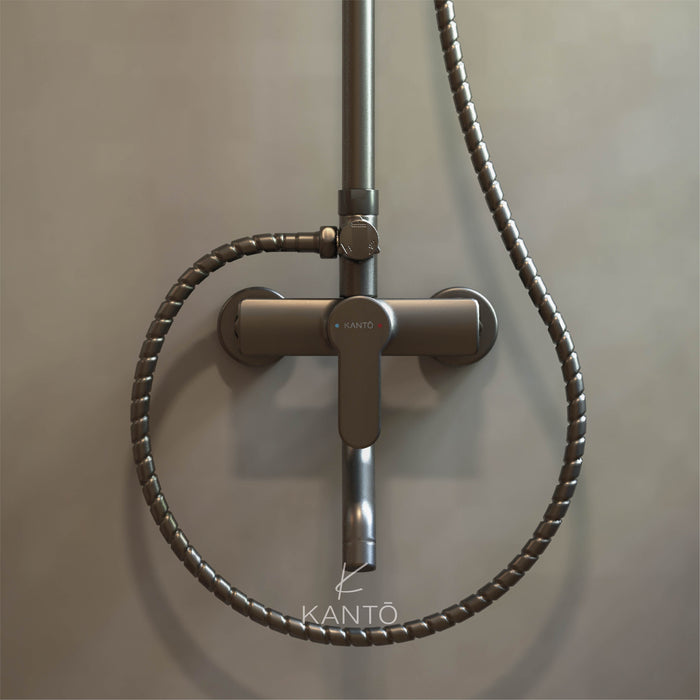 Columna de ducha ESSENTIAL gun grey marca Kanto