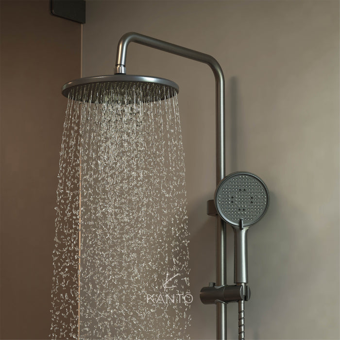 Columna de ducha ESSENTIAL gun grey marca Kanto
