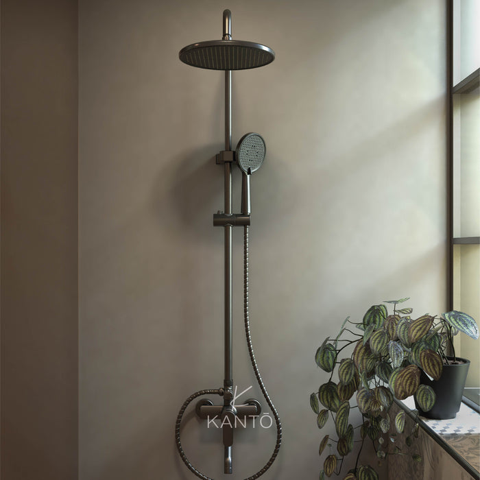 Columna de ducha ESSENTIAL gun grey marca Kanto