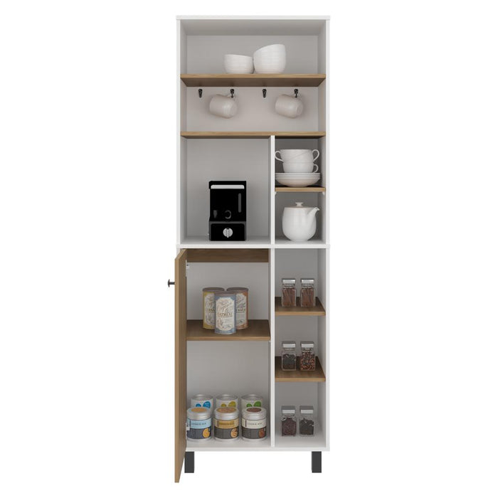 Alacena Carajillo, Blanco Duqueza y Fresno Europeo, Con Gran espacio de almacenamiento funcional