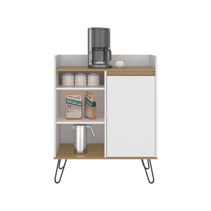 Alacena Espresso, Blanco Duqueza y Fresno Europeo, con Gran Espacio de Almacenamiento Funcional