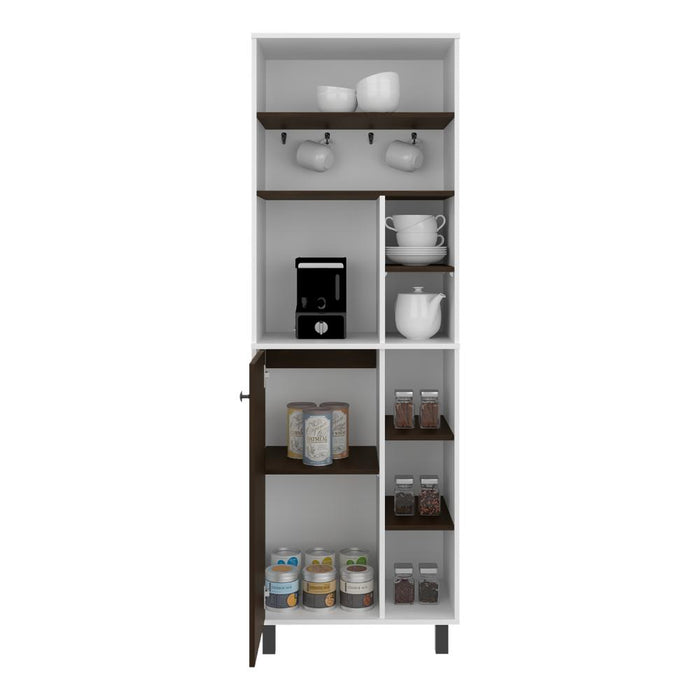 Alacena Carajillo, Blanco Duqueza y Nogal, Con gran espacio de almacenamiento funcional