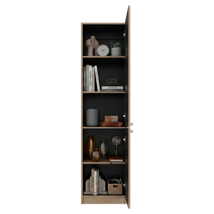 Biblioteca Home, Cartagena y Wengue, Dos Puertas Abatibles y de Fácil Armado ZF