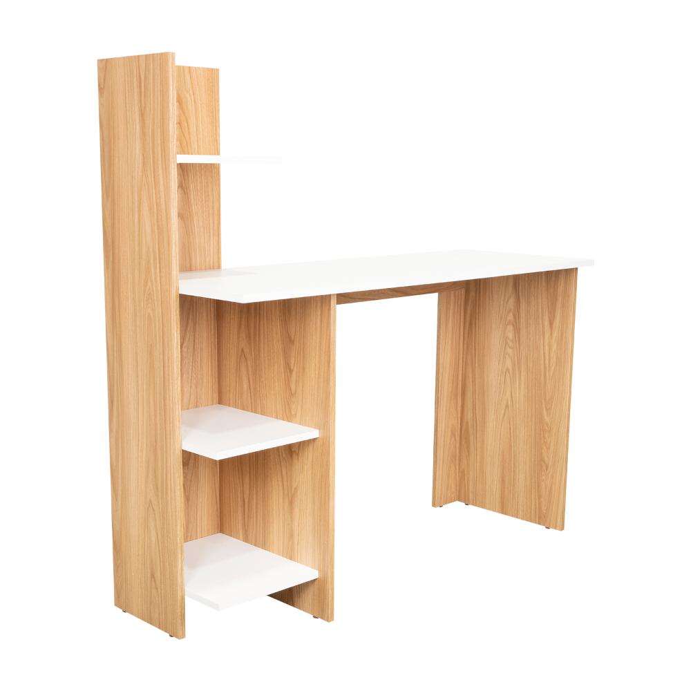 Escritorio Vilna 120, Fresno Europeo y Blanco Duqueza