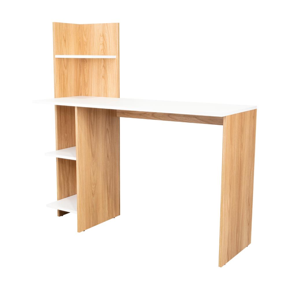 Escritorio Vilna 120, Fresno Europeo y Blanco Duqueza