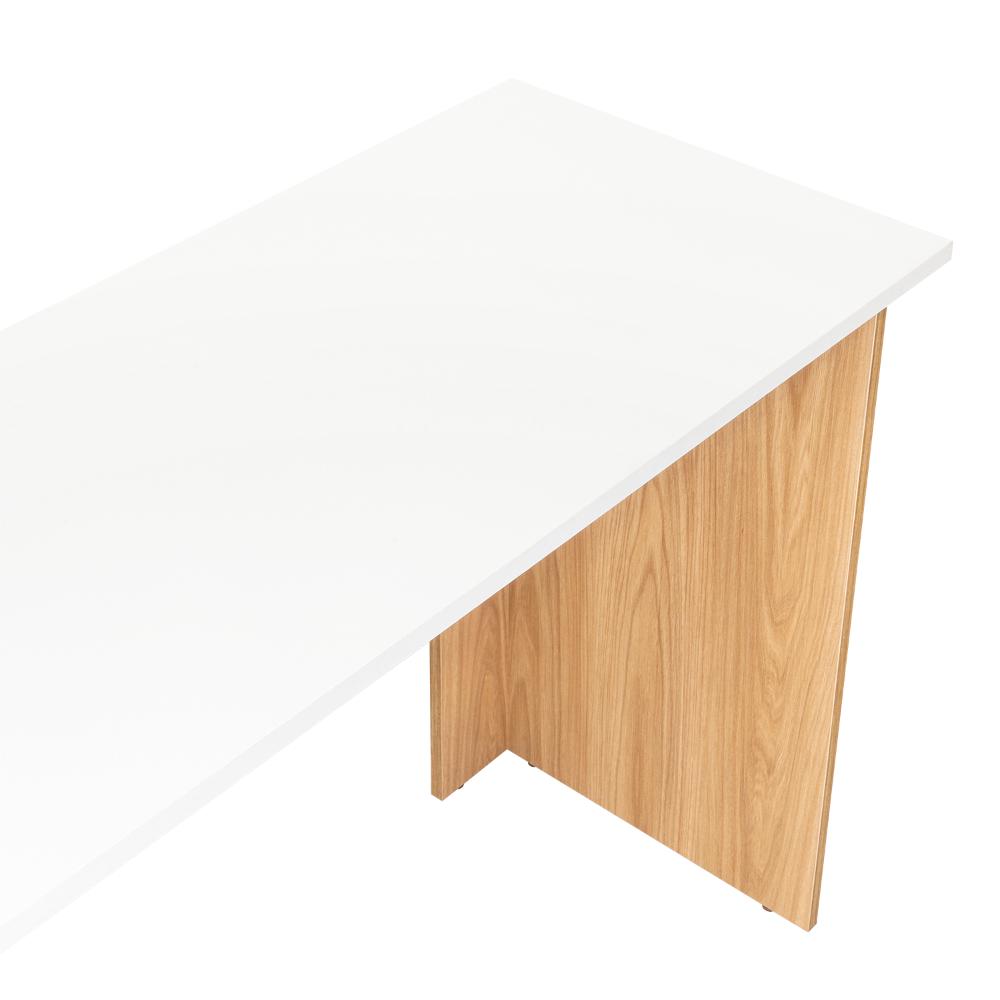 Escritorio Vilna 120, Fresno Europeo y Blanco Duqueza