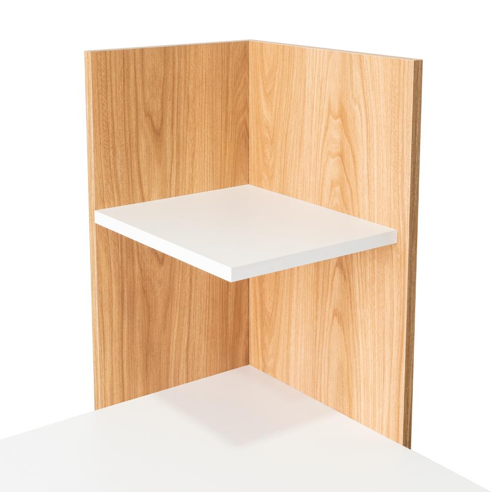 Escritorio Vilna 120, Fresno Europeo y Blanco Duqueza