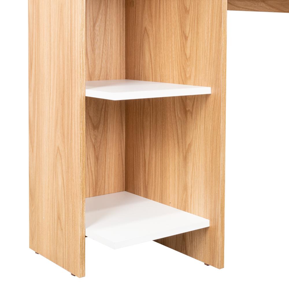 Escritorio Vilna 120, Fresno Europeo y Blanco Duqueza