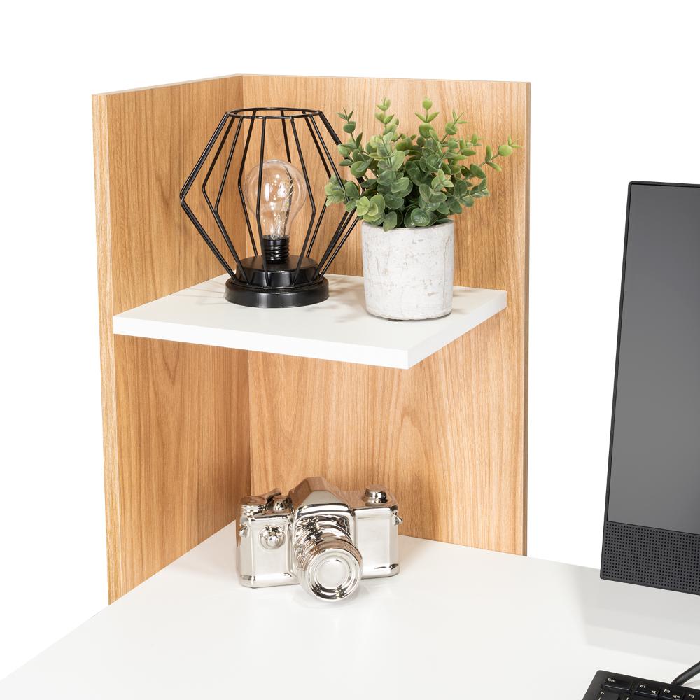 Escritorio Vilna 120, Fresno Europeo y Blanco Duqueza