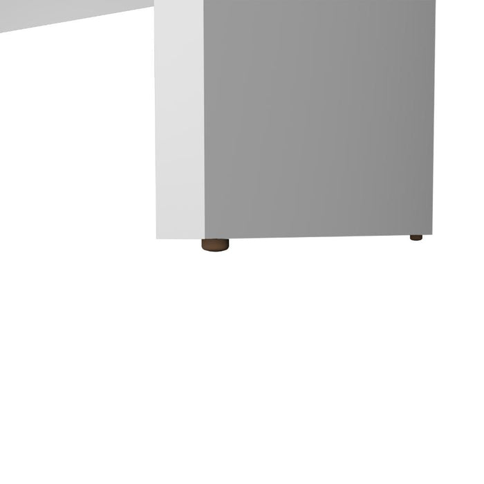 Escritorio Mali, Blanco, diseño simple y moderno