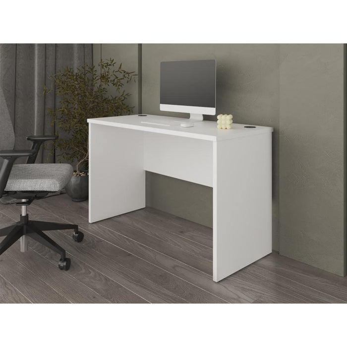 Escritorio Mali, Blanco, diseño simple y moderno