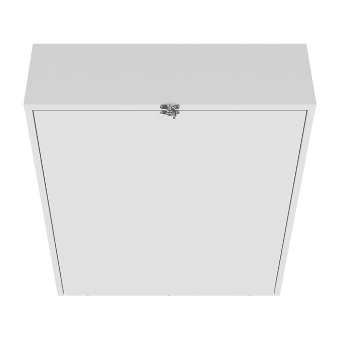 Escritorio Plegable Kaplan, Blanco, moderno Ahorrador de espacio ZF