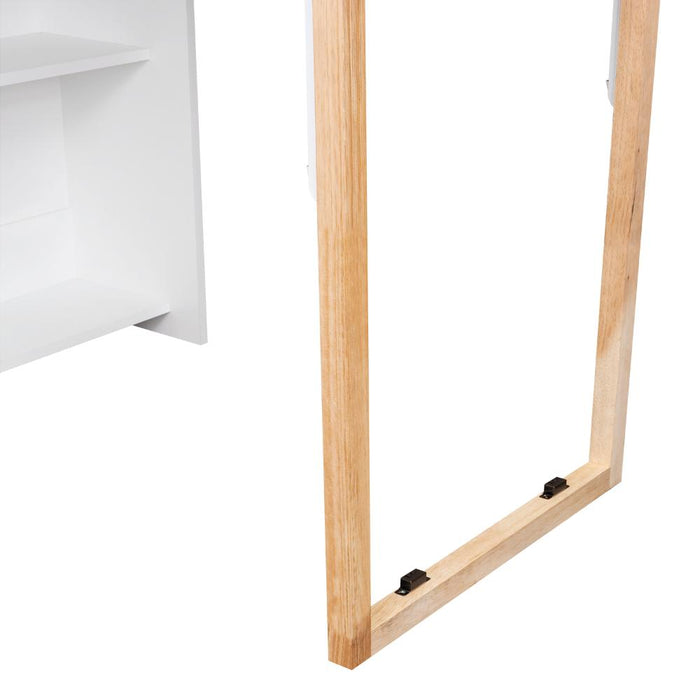 Escritorio Plegable Lesli, Blanco Duqueza, con un diseño funcional y practico