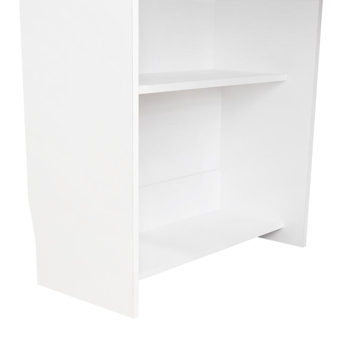 Escritorio Plegable Lesli, Blanco Duqueza, con un diseño funcional y practico