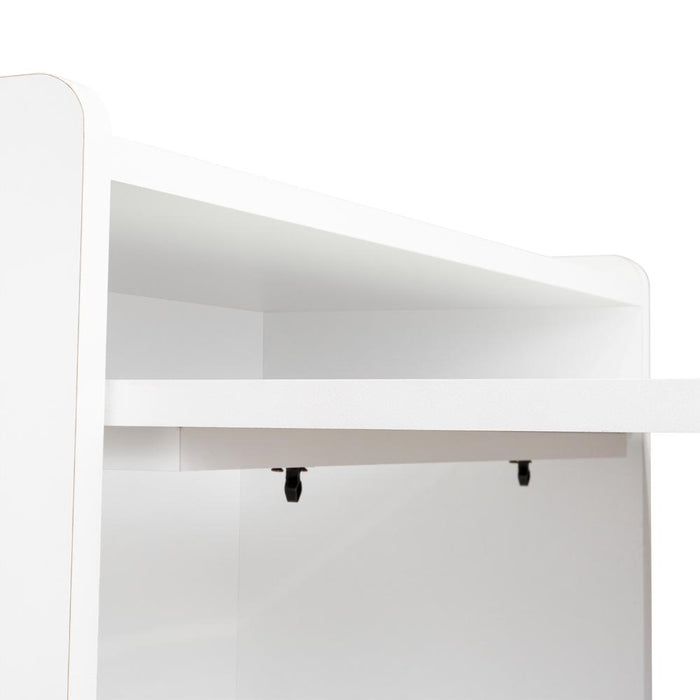 Escritorio Plegable Lesli, Blanco Duqueza, con un diseño funcional y practico