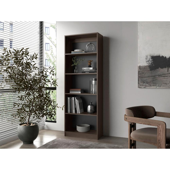 Biblioteca Home, Nogal Europeo, con Cinco Entrepaños ZF