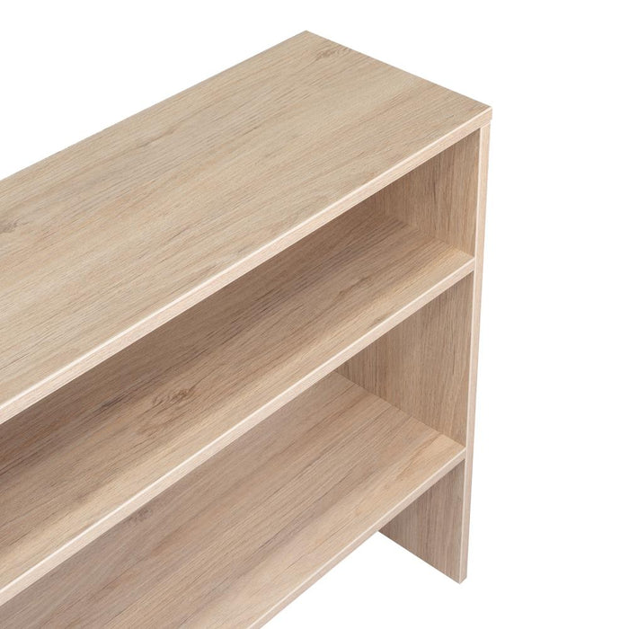 Mesa Auxiliar Ascher, Beige, Con Dos Entrepaños
