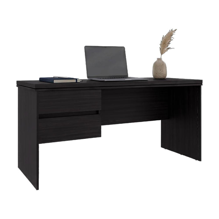 Escritorio Toronto, Kronos Wengue, con Dos Cajones y Amplio Espacio para Objetos Decorativos ZF
