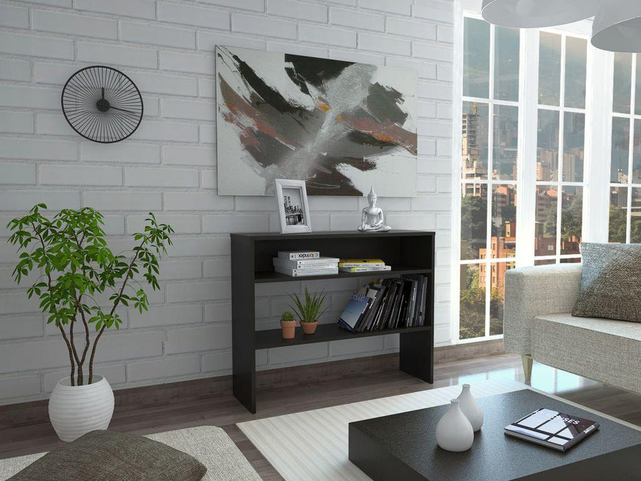 Mesa Auxiliar Ascher, Wengue, Con Dos Entrepaños